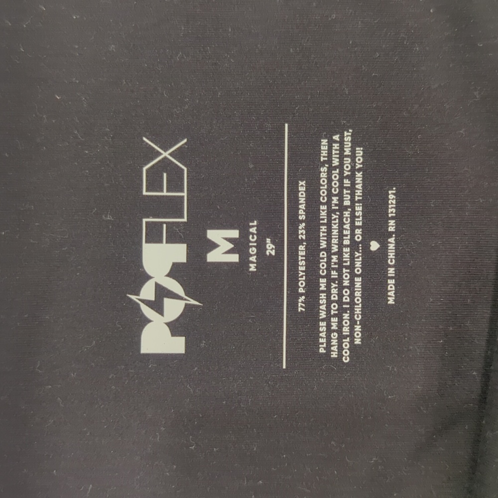 POPFLEX Supersculpt™ Flared Leggings with Pockets (Black) - Picture 5 of 10